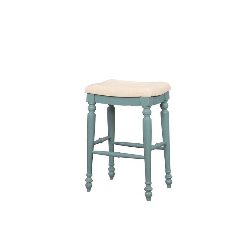 Marino Blue Backless Bar Stool