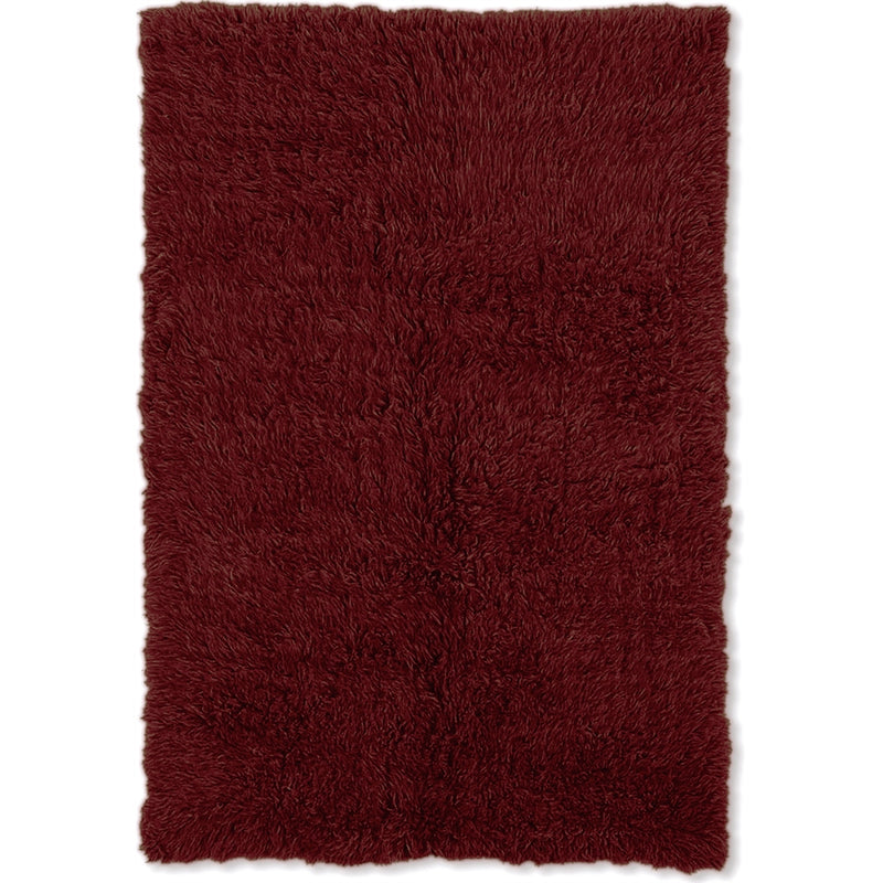 New Flokati 1400gram Burgundy 3.6x5.6, Rug