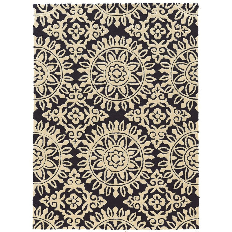 Trio Melinda Navy & Ivory 5ftx7, Rug