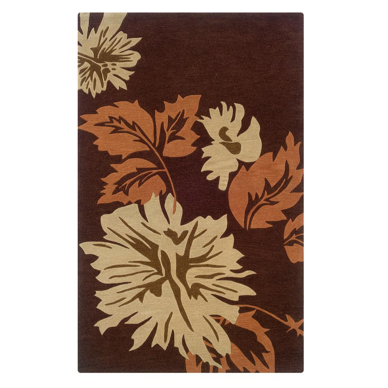 Trio Marcie Chocolate & Pumpkin 5x7, Rug