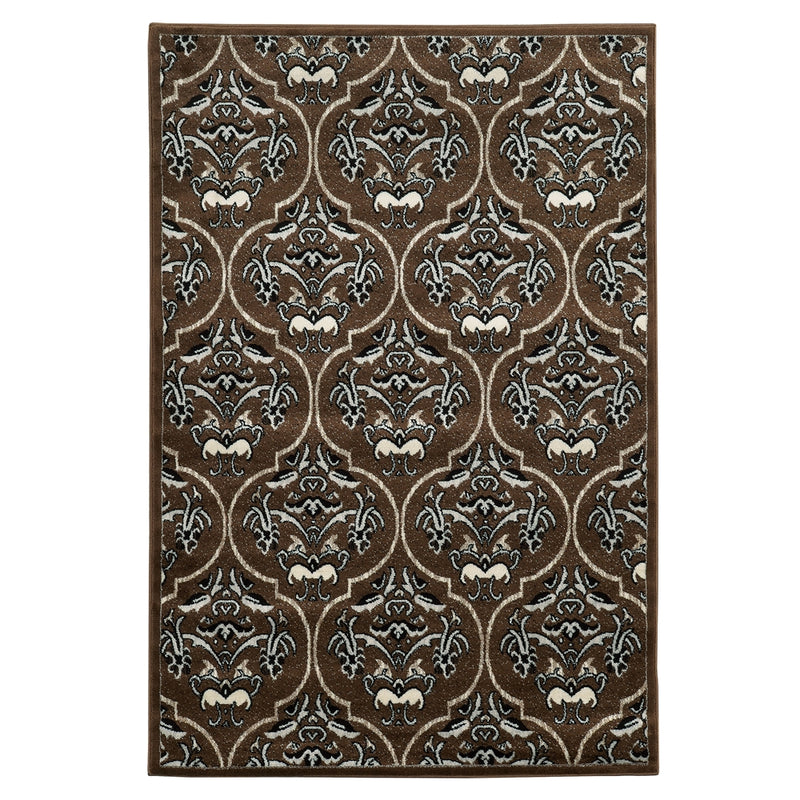 Elegance England Brown & Ivory 8x10, Rug