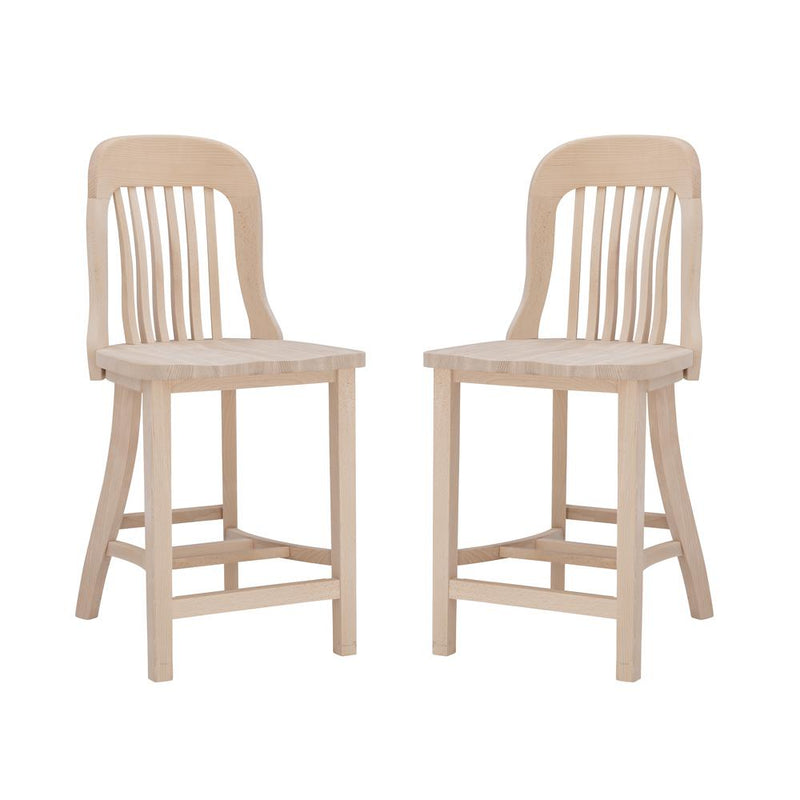 Maylen Barstool Unfinished Set Of 2