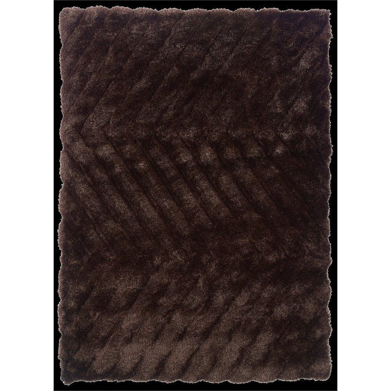 Links Zigzag Chocolate 8x10, Rug