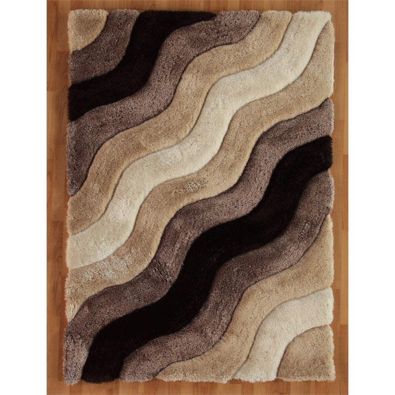 Links Wave Chocolate 5x7, Rug