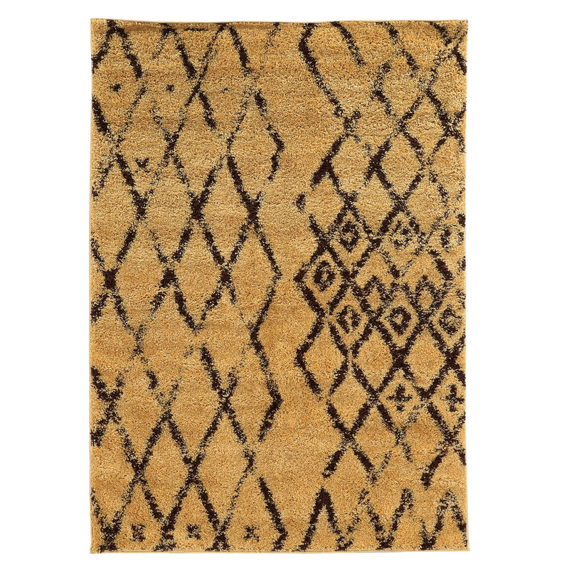 Moroccan Marrakes Camel & Brown 5x7, Rug