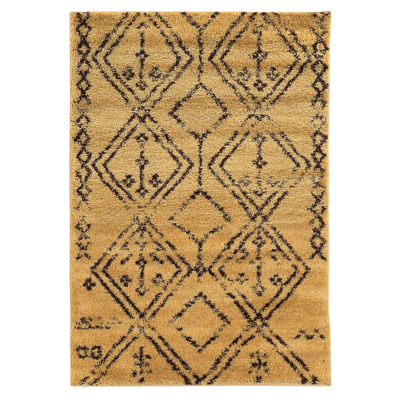 Moroccan Fes Camel & Brown 5x7, Rug