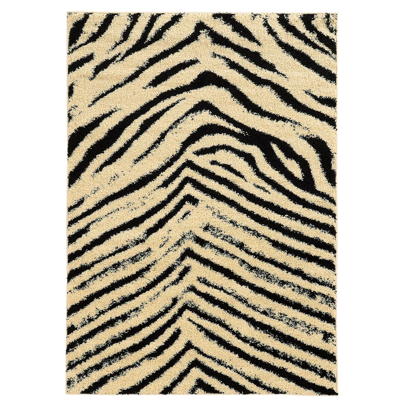 Moroccan Sahara Ivory & Black 8x10, Rug