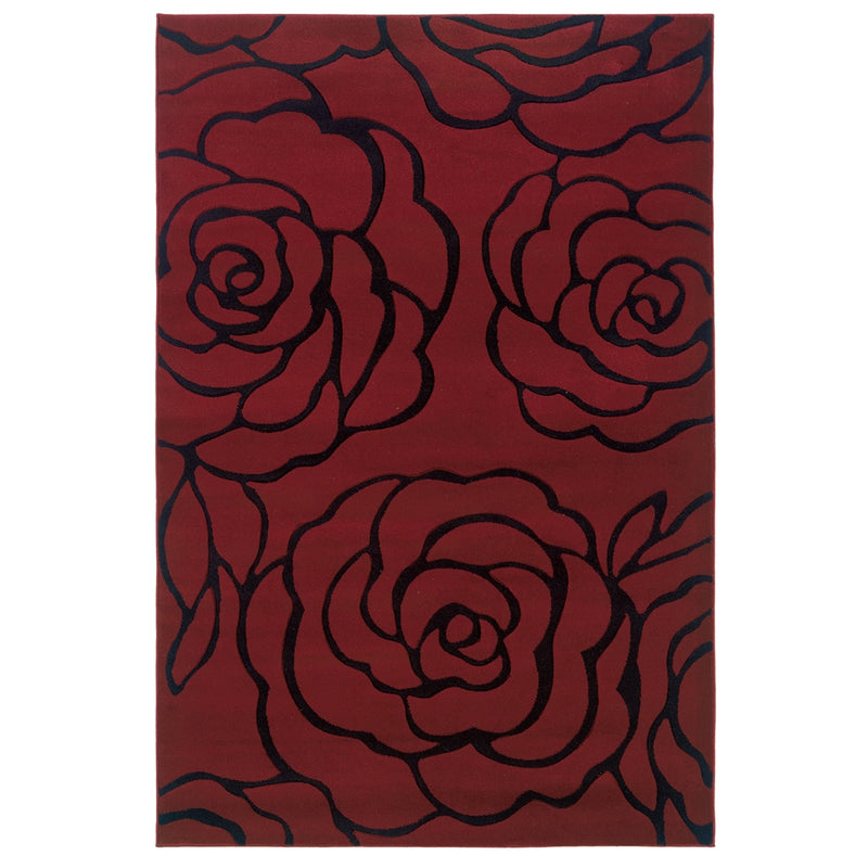 Milan Mimi Garnet & Black 5x7.6, Rug