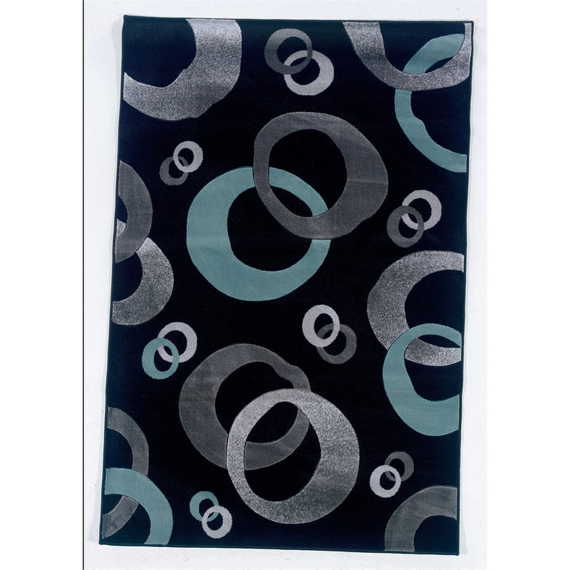 Milan Barnet Black & Turquoise 5x7.6, Rug