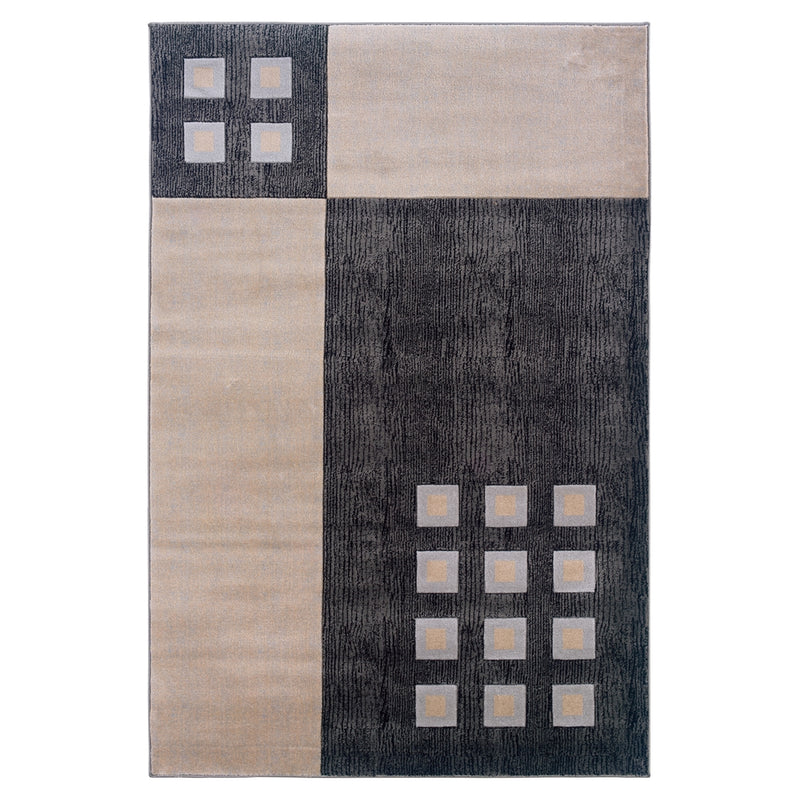 Milan Wallace Black & Ivory 8x10.4, Rug