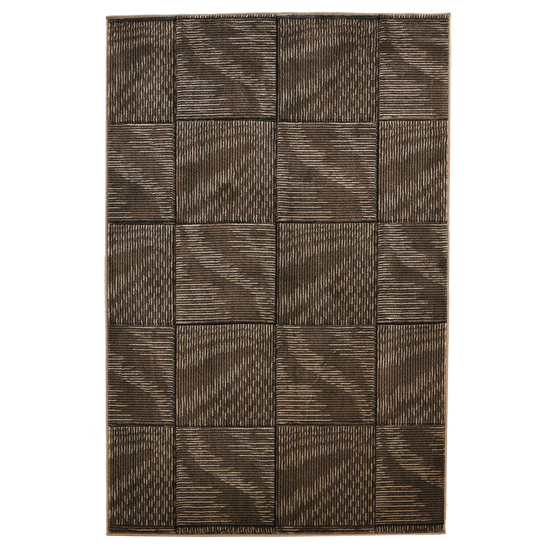 Milan Marcel Brown & Beige 5x7.6, Rug