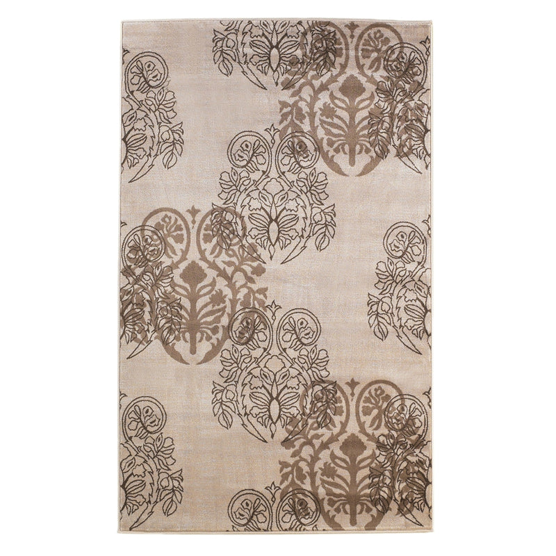 Milan Lana Ivory & Brown 5x7.6, Rug