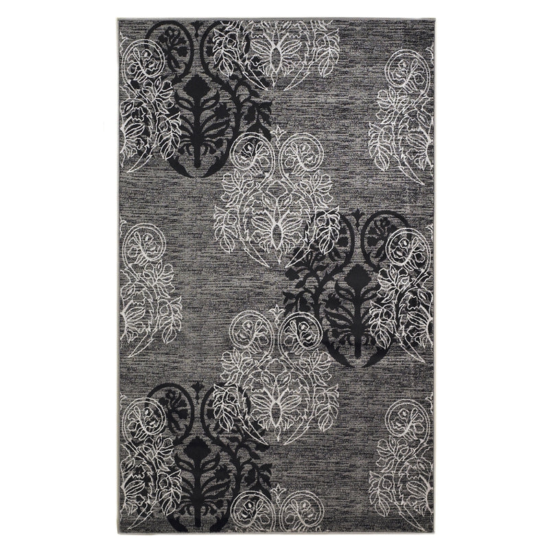 Milan Lana Grey & Black 5x7.6, Rug