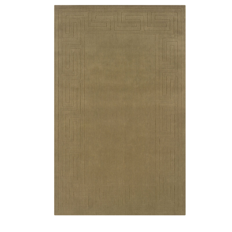 Classic Greek Key Cedar Green 5x8, Rug