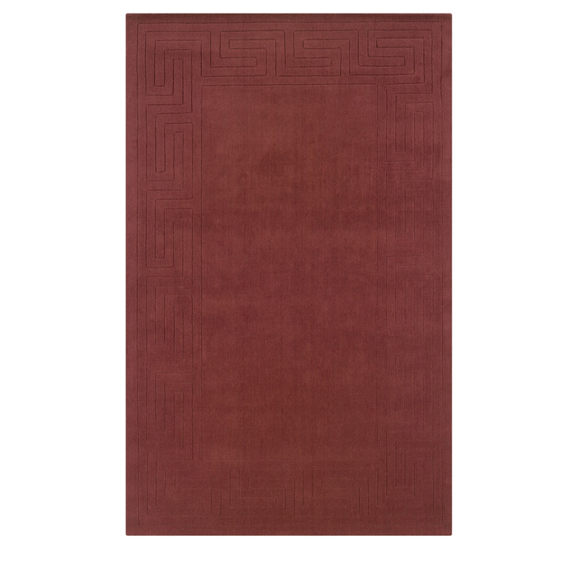 Classic Greek Key Cinnabar 8x11, Rug