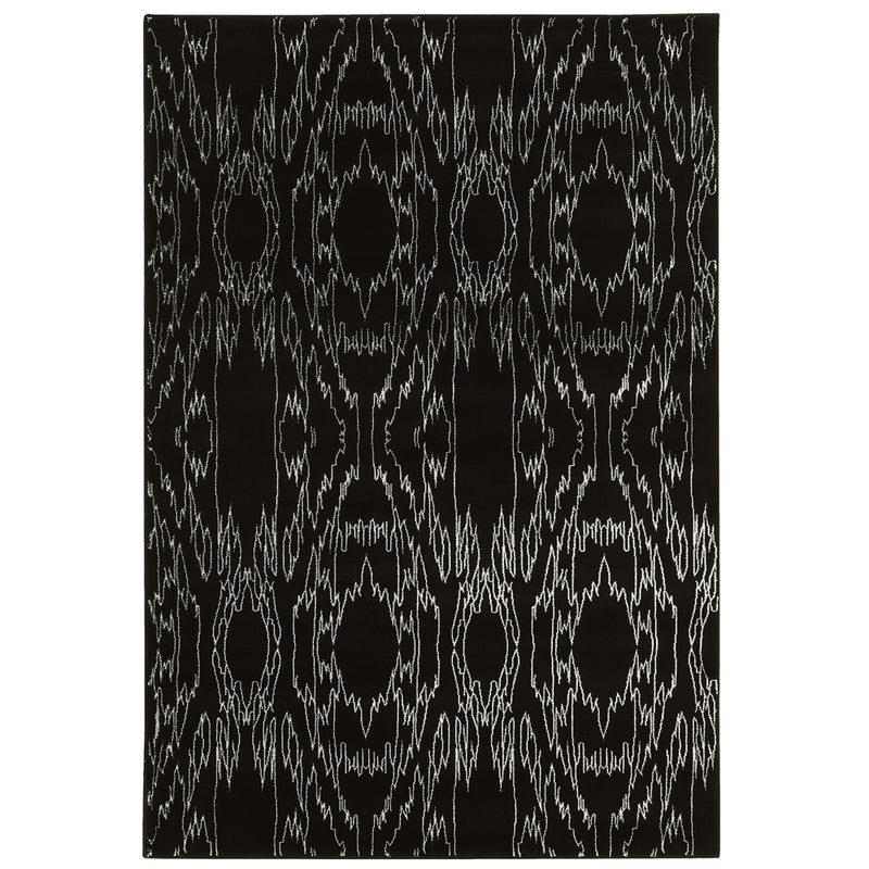 Prisma Electric Black & White 8x10.4, Rug