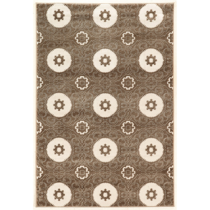 Prisma Karma DarkBrown & White 5.3x7.6, Rug