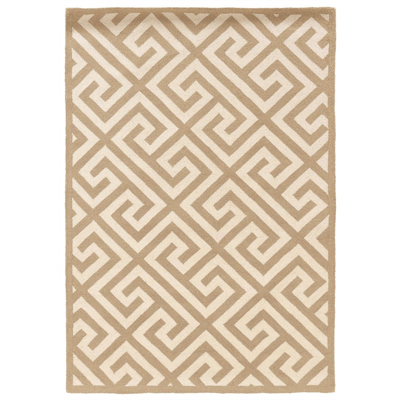 Silhouette GreekKey Beige & Ivory 2x3, Rug