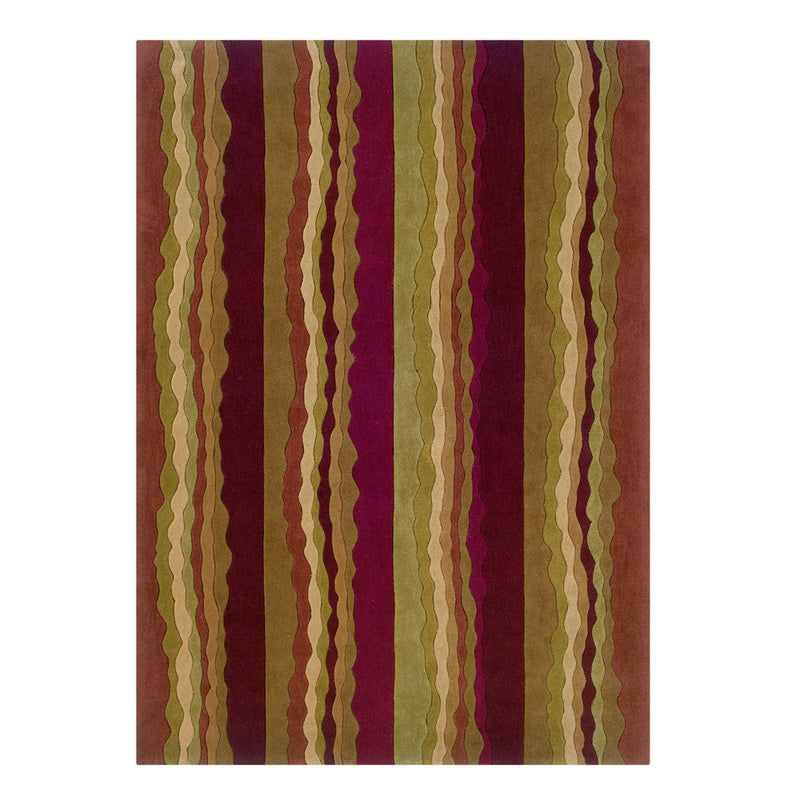 Trio Perry Rust & Green 5x7, Rug