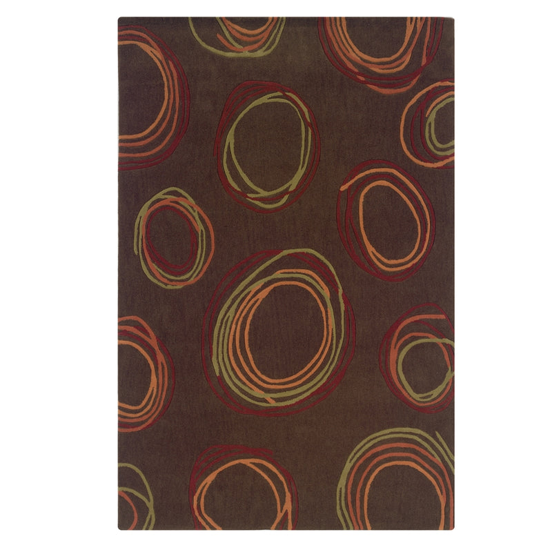 Trio Myra Chocolate & Rust 8x10, Rug