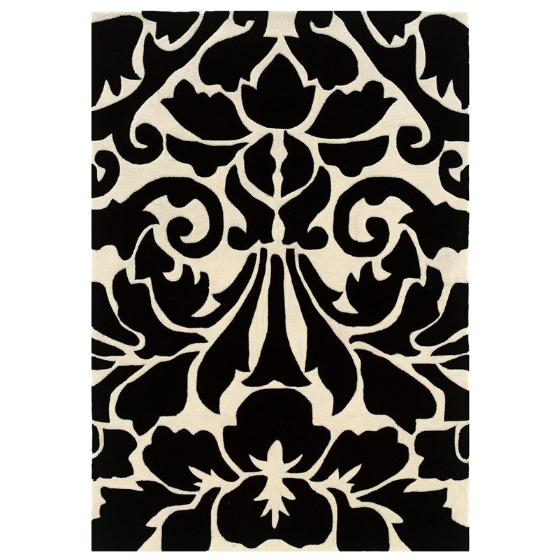 Trio Collection Black Rug, Size 5 x 7