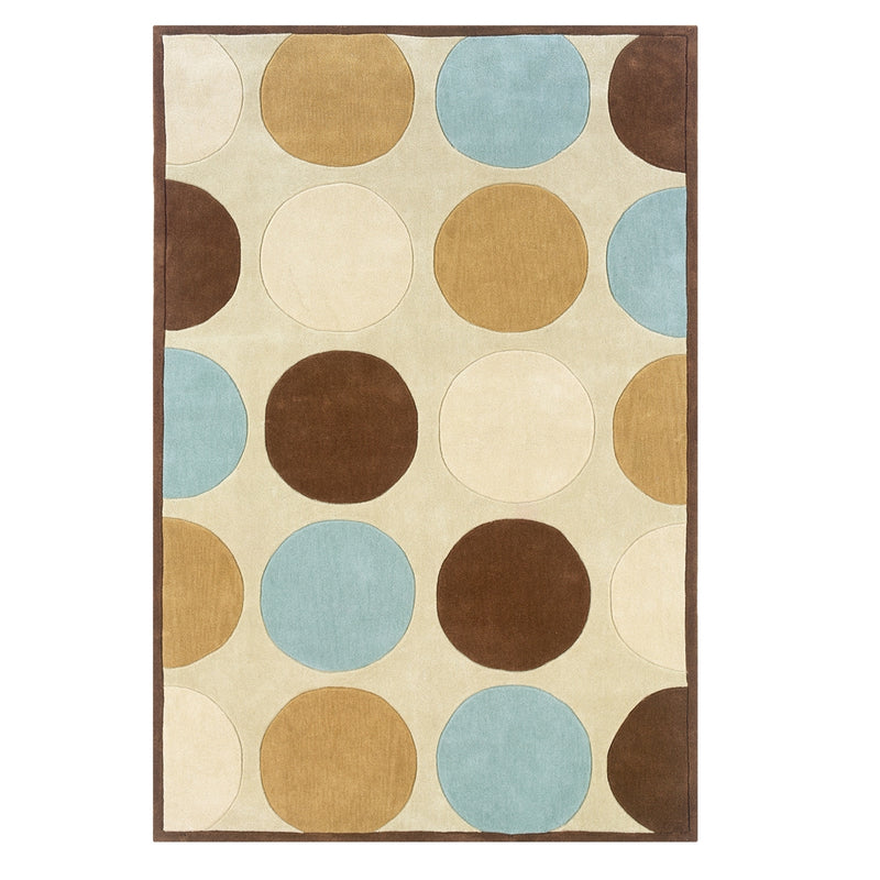 Trio Devi Tan & IceBlue 5x7, Rug