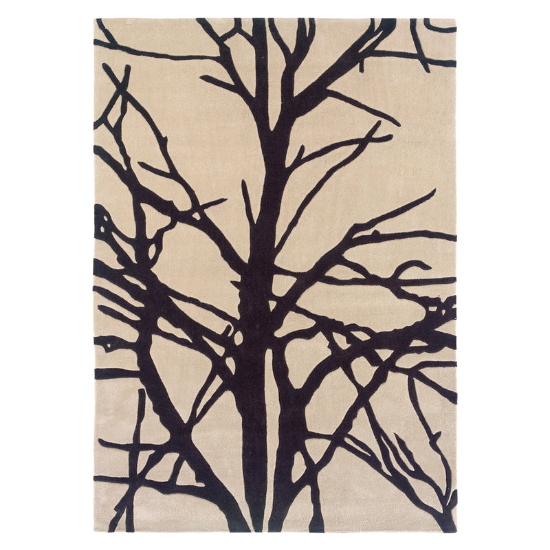 Trio Forest Cream & Charcoal 5x7, Rug