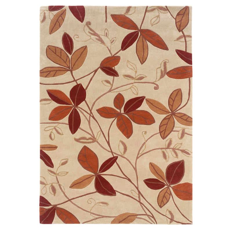 Trio Collection Tan & Rust 5 x 7 Rug