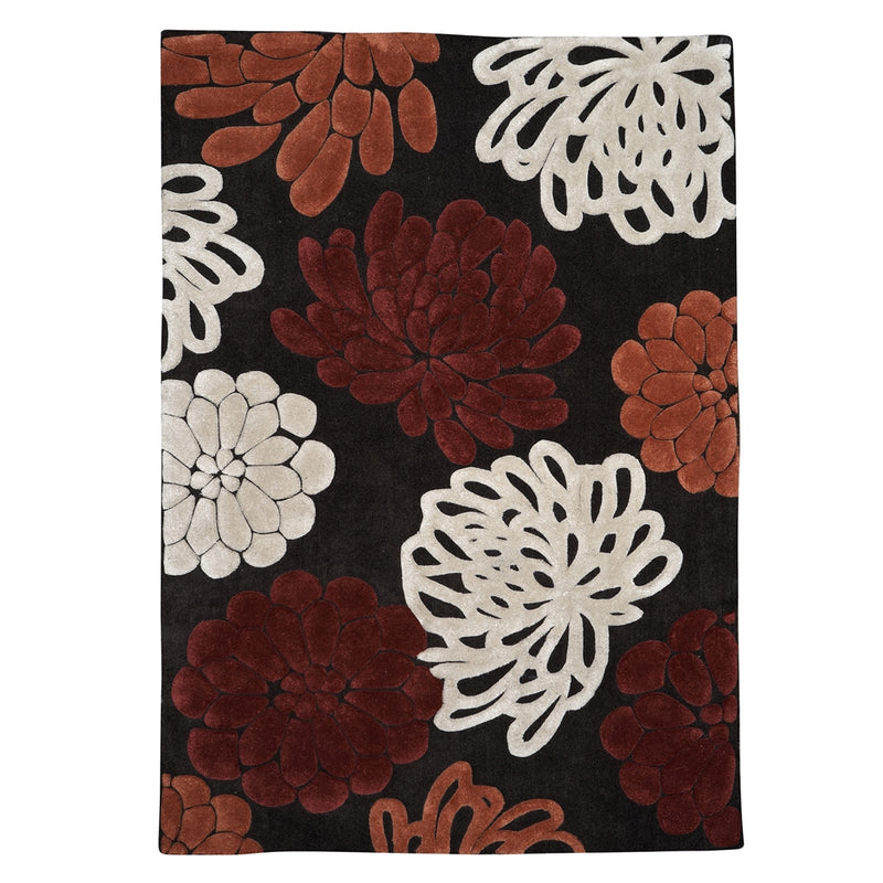 Trio Peddles Chocolate & Garnet 5x7, Rug