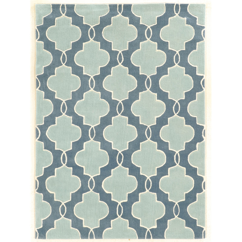 Trio Tile Blues 8x10, Rug