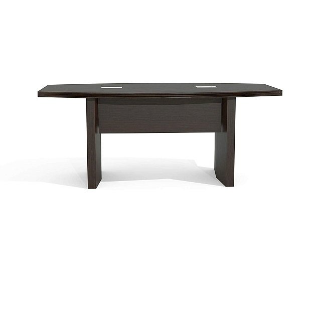 6' Conference Table, Boat Surface, Mocha