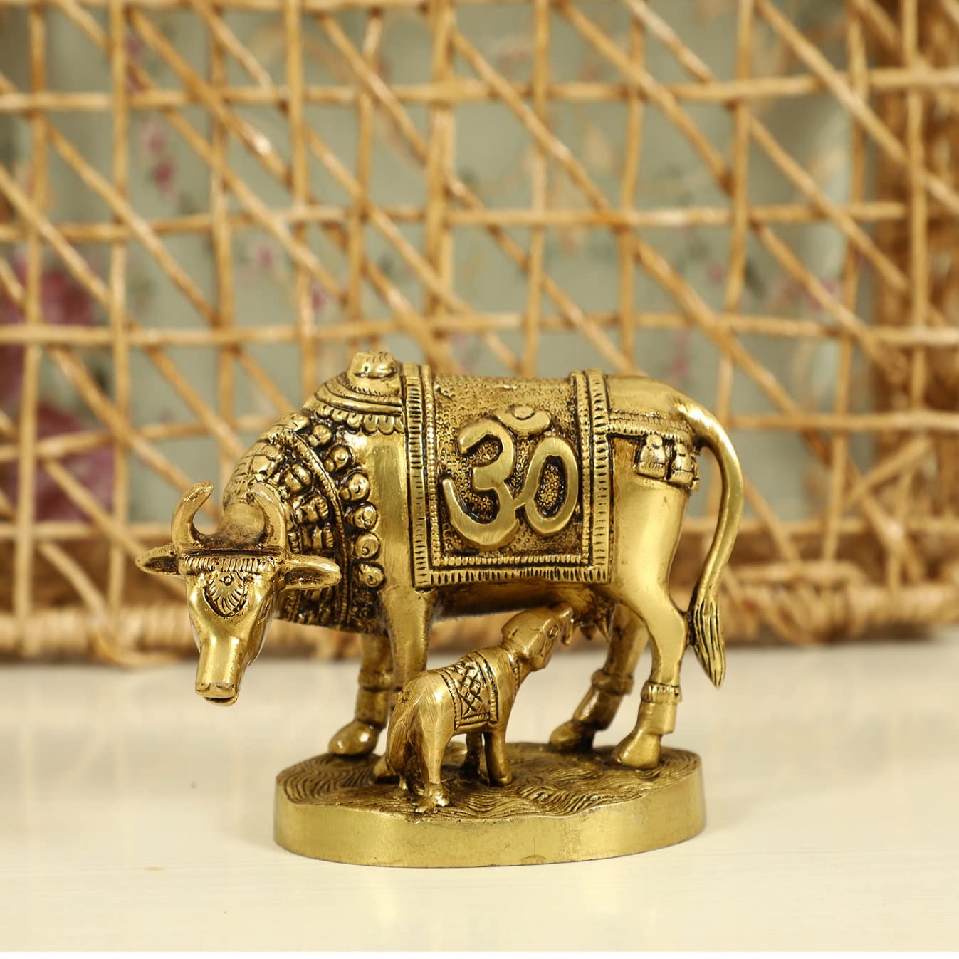 Jaszz Art Brass Statue Hindu Idols for Home Decor Exotic Murti Idol for Temple Puja Office Pooja Shop Counter SPN-VAFSC (B096TZKF48)
