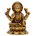 Sehaz Artworks Brass Lakshmi Devi Idol | Car Dashboard God Idol | Laxmi Brass Idols for Pooja | House Warming Gifts | Mahalakshmi Idol | Brass Lakshmi Idol | - 2.5x2 Inches