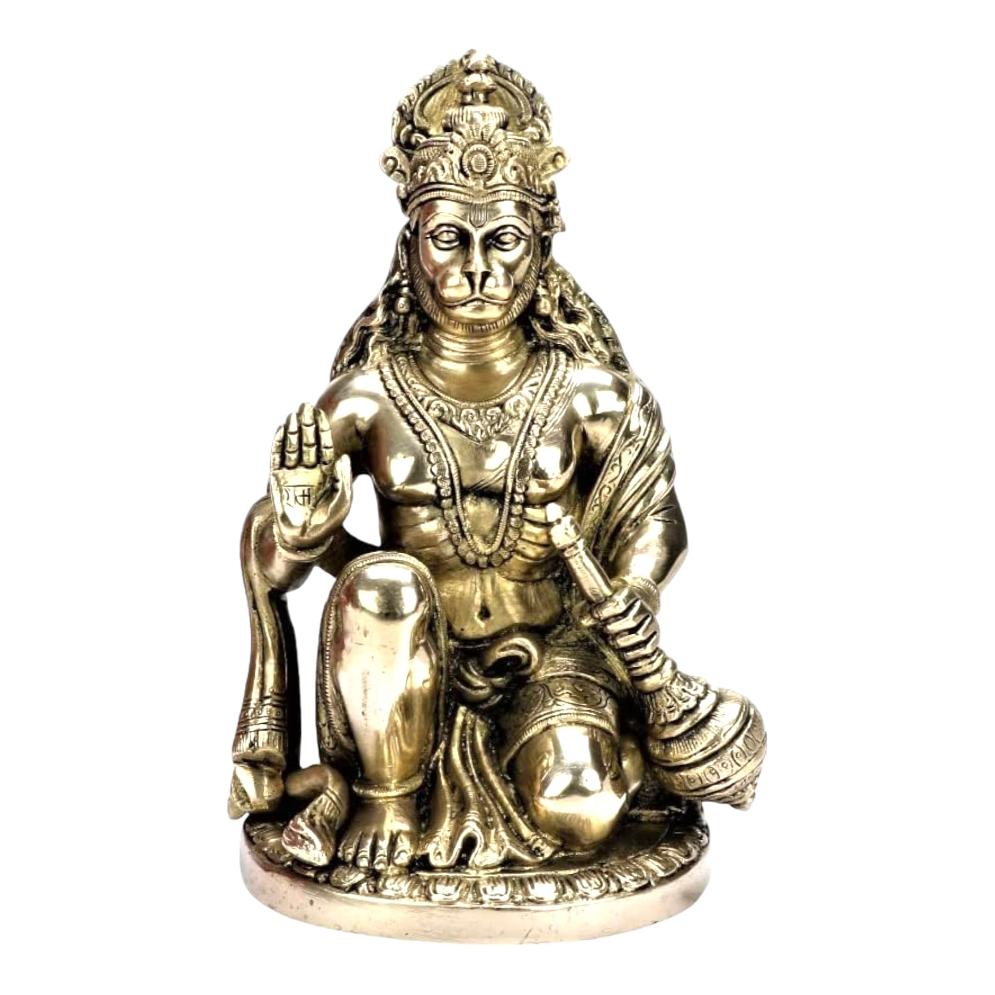 Radhika Poojan Bhandar Ashtadhatu-Brass Shri Hanuman ji Idol (5 Inch), Idol