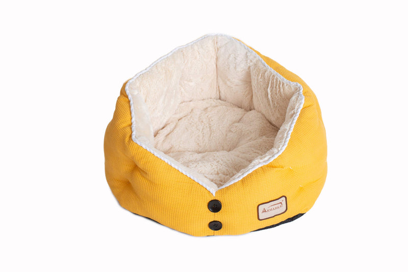 Armarkat Cat Bed C75HMB/MH Gold Waffle and White