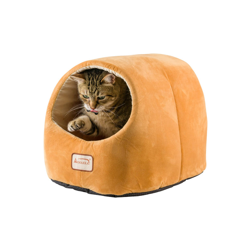 Armarkat Cat Bed Cave Shape, Brown/Ivory, C11CZS/MH