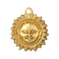 Pick End Now Brass Sun Surya Face Idol Sculpture for Positivity at Home & Office | Product Dimensions - 4X0.5X4.5Inches, 300Gm