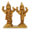 Sehaz Artworks Lakshmi Narayan Brass God Idols for Pooja Room | Car Dashboard God Idol | Lakshmi Devi Idol | Brass Idols for Pooja | Laxmi Idol | Vishnu Murti | Laxmi Narayan Murti - 2.5 x 2.5 Inches