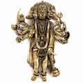 The Spiritual Living Brass Finecrafted Panchmukhi Hanuman for Door Entrance | 4 Inch | Idol - Murti | Wall Hanging | Statue | Wall Decor | Pital Panchmukhi Hanuman Murti |