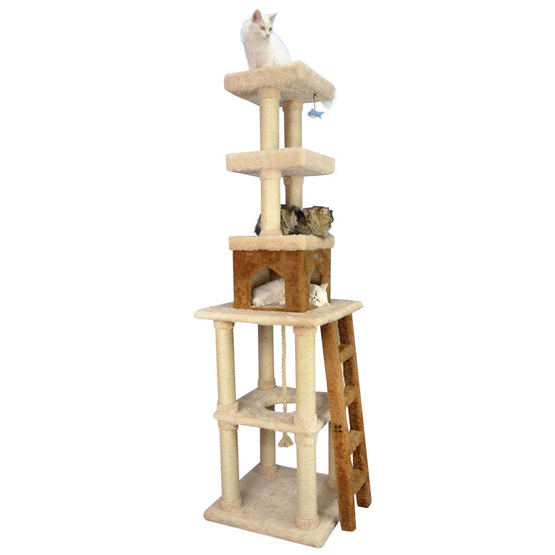 Armarkat Multi-Level Real Wood Cat Tower X8303 Cat Tree In Beige