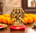 ESPLANADE Brass Panchmukhi Hanuman Anjaneya Pavan Putra Bajrangbali Idol Murti Moorti Statue (2.5 Inch)