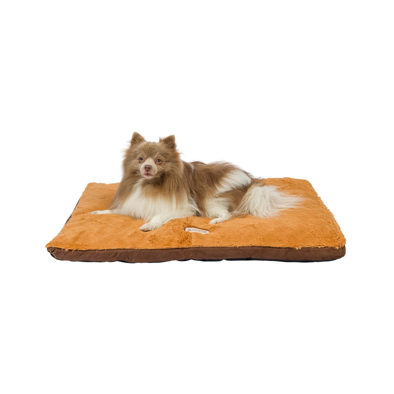 Armarkat M05HKF/ZS-M Medium Pet Bed Mat With Poly Fill Cushion In Mocha & Earth Brown