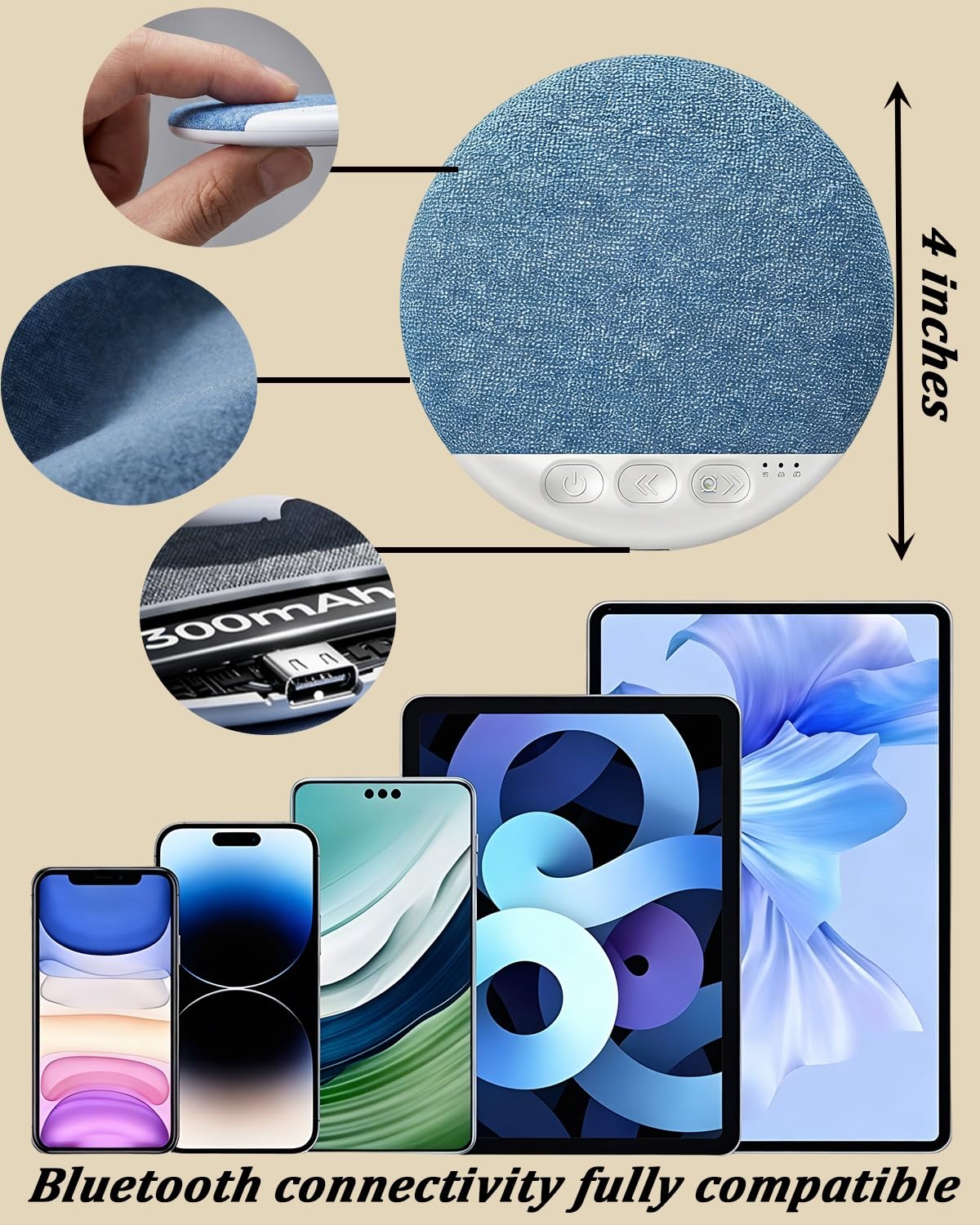 2026 New Flat Under Pillow Speakers for Sleeping, Bone Conduction Pillows Speaker Bluetooth, Private Ultra-Thin Aid with White Noise Timer, Mini Portable Slim Wireless Bedside Speak