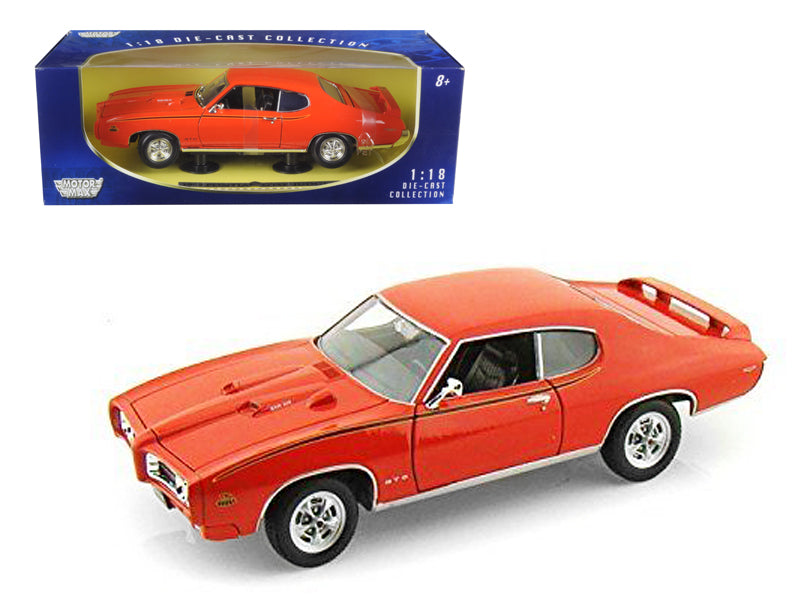 1969 Pontiac GTO Judge Orange 1/18 Diecast Model Car by Motormax