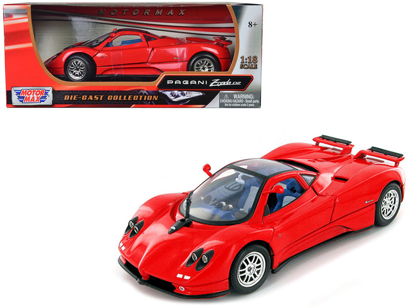 Pagani Zonda C12 Red 1/18 Diecast Model Car by Motormax