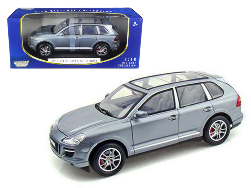 2008 Porsche Cayenne Turbo Silver 1/18 Diecast Model Car by Motormax