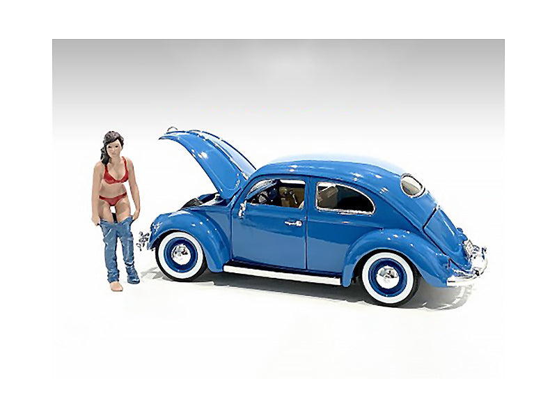 Beach Girl Gina Figurine for 1/18 Scale Models by American Diorama