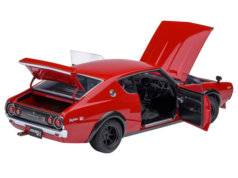 Nissan Skyline 2000GT-R (KPGC110) Tuned Version RHD (Right Hand Drive) Red 1/18 Model Car by Autoart