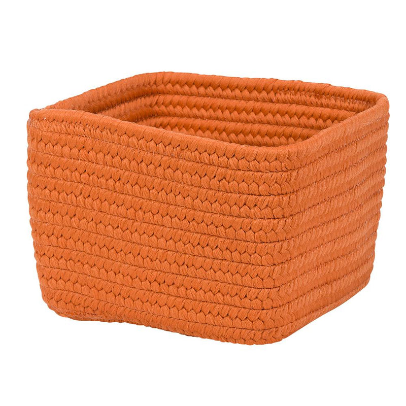 Braided Craft Basket - Orange Zest 10"x10"x6"