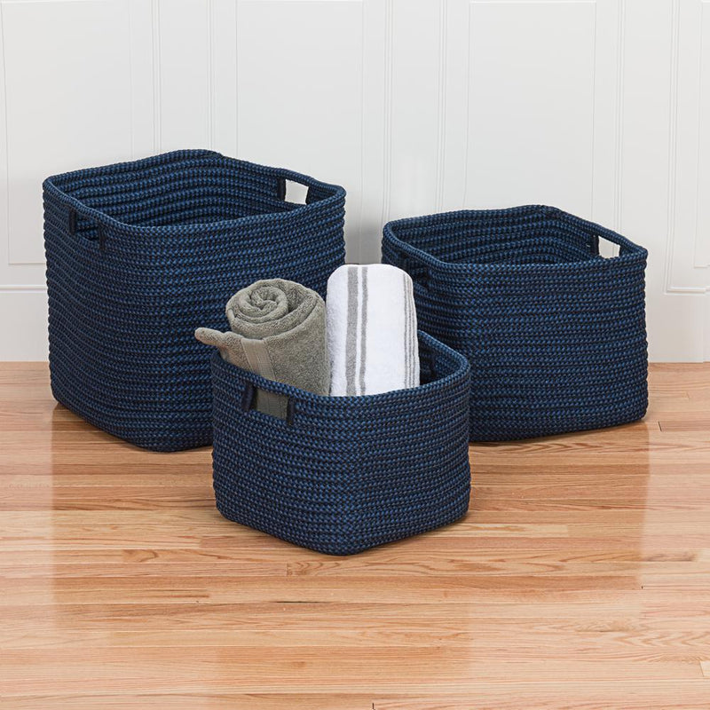 Carter Basket - Blue 14"x14"x12"